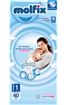 Molfix Bebek Bezi 3D 1 Numara Yenidoğan 2-5 Kg 40lı Jumbo Molfix Bebek Bezi 3D 1 Numara Yenidoğan 2-5 Kg 40lı Jumbo