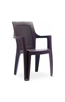 Elegance 4 Adet Plastik Koltuk Sandalye Rattan Efektli Nocolor-7e700b63