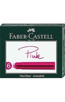 Faber Castell Fine Writing Dolma Kalem Kartuşu Pembe 6'lı Faber Castell Fine Writing Dolma Kalem Kartuşu Pembe 6'lı