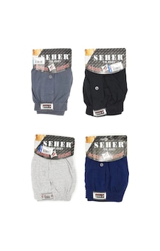 4'lü Paket Seher Yıldızı Erkek Havlu Bel Boxer Karışık Renk 4'lü Paket Seher Yıldızı Erkek Havlu Bel Boxer Karışık Renk
