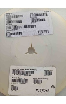 Zc0204fke071k47 Vıtrohm 500 Adet Zc0204fke071k47 Vıtrohm 500 Adet