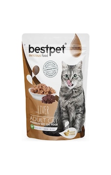 Bestpet Ciğerli Pouch Yetişkin Kedi Maması 85 G Bestpet Ciğerli Pouch Yetişkin Kedi Maması 85 G