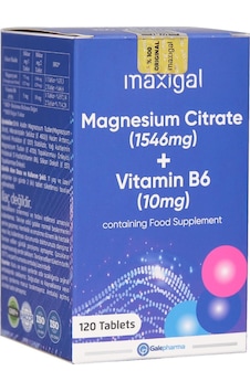 Maxigal Magnezyum Sitrat + Vitamin B6 120 Tablet