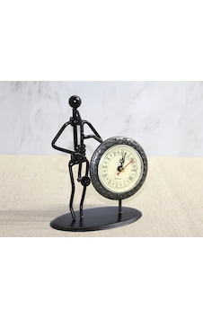 Metal Saatli Saksafon Çalan Müzisyen Alk4335 Çok Renkli Metal Saatli Saksafon Çalan Müzisyen Alk4335 Çok Renkli
