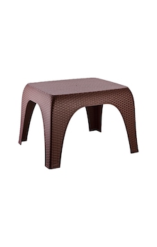 Plastik Hasır Sehpa Kahverengi 60X51 Cm Plastik Hasır Sehpa Kahverengi 60X51 Cm