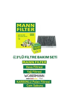Wöbermann+mann Honda Civic 1.6 Fb7 Filtre Bakım Seti 2012-2016 3k Wöbermann+mann Honda Civic 1.6 Fb7 Filtre Bakım Seti 2012-2016 3k
