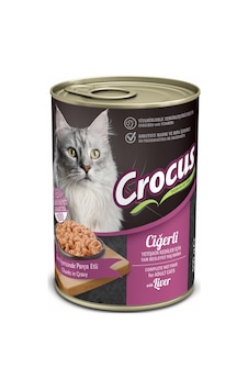 Crocus - 259 - Yetışkın Kedı Cığerlı Yaş Mama 400 Gr X - Spt-gld - 4 Adet Crocus - 259 - Yetışkın Kedı Cığerlı Yaş Mama 400 Gr X - Spt-gld - 4 Adet
