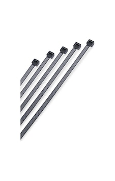 Kablo Bağı, Siyah, Plastik, 3.6x250 Mm, 100 Adet Kablo Bağı, Siyah, Plastik, 3.6x250 Mm, 100 Adet