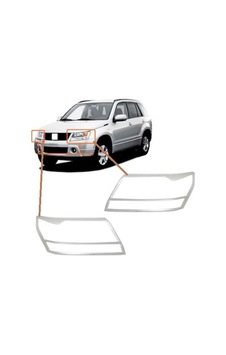Suzuki Grand Vitara 2007 2012 Ön Far Kaplama Abs Krom