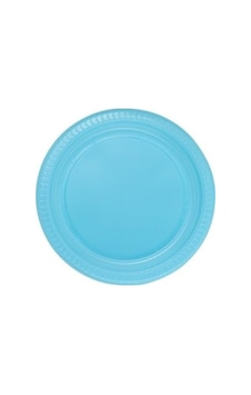 Mavi Renkli Plastik Tabak - 25 Adet Set 15x9 Mavi Renkli Plastik Tabak - 25 Adet Set 15x9