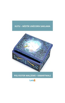 Polyester Unicorn Figürlü Dekoratif Saklama Kutusu 1 Adet Polyester Unicorn Figürlü Dekoratif Saklama Kutusu 1 Adet
