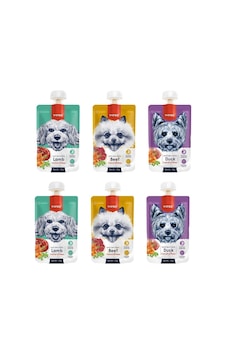Wanpy 3 Çeşit Karma Taze Köpek Et Ezmesi 6 x 90 G Wanpy 3 Çeşit Karma Taze Köpek Et Ezmesi 6 x 90 G