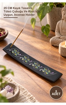 5 Adet Obsidian Taşı Kayık Tütsülük 25 Cm Kayık Tasarım, Tütsü Çubuğu Ve Koni İçin Uygun, Incense Holder 5 Adet Obsidian Taşı Kayık Tütsülük 25 Cm Kayık Tasarım, Tütsü Çubuğu Ve Koni İçin Uygun, Incense Holder