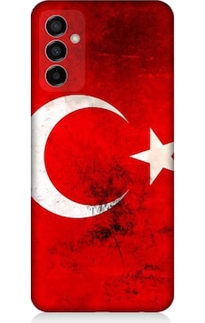Samsung Galaxy M23 Uyumlu Türk Bayrağı Desenli Silikon Kılıf Samsung Galaxy M23 Uyumlu Türk Bayrağı Desenli Silikon Kılıf
