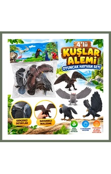 Bezos Dmn058-4 4lü Kuşlar Alemi Oyuncak Hayvan Seti Bezos1 Bezos Dmn058-4 4lü Kuşlar Alemi Oyuncak Hayvan Seti Bezos1