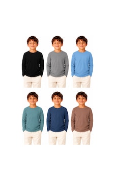 Monox Erkek Çocuk Uzun Kollu Sweat Body 6lı Set Siyah Monox Erkek Çocuk Uzun Kollu Sweat Body 6lı Set Siyah
