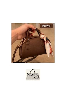 Names Bag Fularlı Mini El Ve Omuz Çantası Kahverengi Names Bag Fularlı Mini El Ve Omuz Çantası Kahverengi