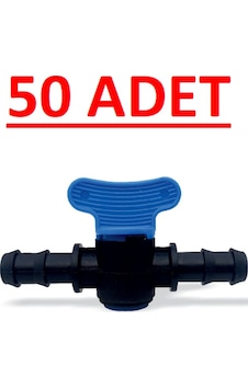 16X16 Iki Tarafı Kurtağzı Mini Vana Damlama 50Li Paket 16X16 Iki Tarafı Kurtağzı Mini Vana Damlama 50Li Paket