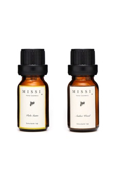 MİSSİ 2'li Amber Wood & Palo Santo BUHURDANLIK ESANSI/YAĞI MİSSİ 2'li Amber Wood & Palo Santo BUHURDANLIK ESANSI/YAĞI