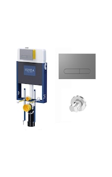 Isvea Durezza Tuğla Gömme Rezervuar+s.valf+m.krom K.panel 52drs0101ı Beyaz Isvea Durezza Tuğla Gömme Rezervuar+s.valf+m.krom K.panel 52drs0101ı Beyaz