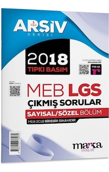 Marka 8. Sınıf Arşiv Serisi Lgs 2018 Çıkmış Sorular Çözümlü Tıpkı Basım Marka Yayınları Marka 8. Sınıf Arşiv Serisi Lgs 2018 Çıkmış Sorular Çözümlü Tıpkı Basım Marka Yayınları
