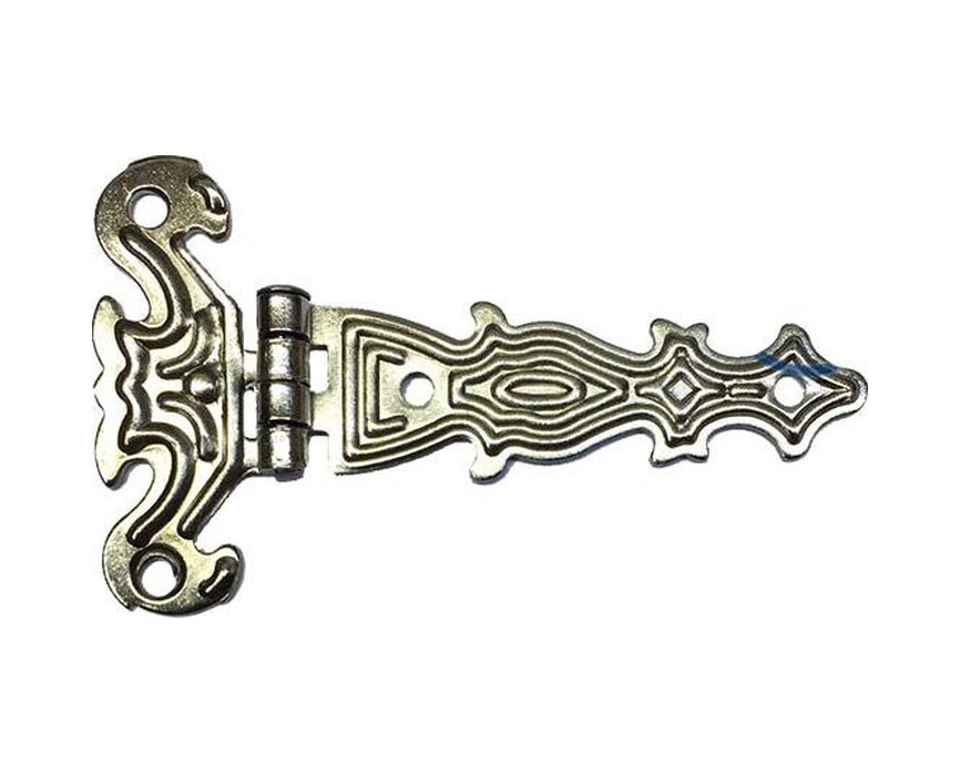 Dekoratif, Sac Tek Kuyruklu Menteşe - 40x68 Mm, Küçük, Nikel, 100 Adet 1 Dekoratif, Sac Tek Kuyruklu Menteşe - 40x68 Mm, Küçük, Nikel, 100 Adet 1