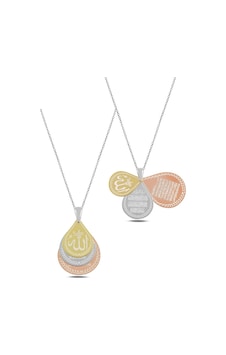3 Lü Dua (Allah Lafzı-Nazar Duası-Ayetel Kürsi) Kadın Gümüş Kolye 3 Lü Dua (Allah Lafzı-Nazar Duası-Ayetel Kürsi) Kadın Gümüş Kolye