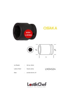 Osaka 24 Mm 3/4 Lokma Osaka 24 Mm 3/4 Lokma