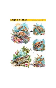Lora Dekopaj Sulu Transfer Kağıdı - 574 25x35 Cm