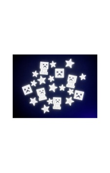 Minecraft Karanlıkta Parlayan Karakter Ve Yıldızları Seti Minecraft Karanlıkta Parlayan Karakter Ve Yıldızları Seti
