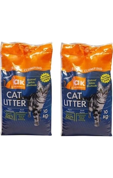 Akkum Pudralı Kalın Taneli Bentonit Kedi Kumu 2 x 10 KG Akkum Pudralı Kalın Taneli Bentonit Kedi Kumu 2 x 10 KG