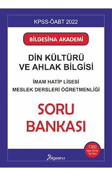 KPSS Din Kültürü ve Ahlak Bilgisi Soru Bankası- Bilgesina Yayınları