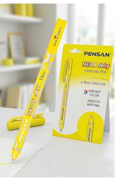Neon Tükenmez Kalem 1 Adet Pensan Neon Jely Fosforlu Jel Pilot Kalem Siyah Defter Kalemi Yumuşak Yazım Sarı Neon Tükenmez Kalem 1 Adet Pensan Neon Jely Fosforlu Jel Pilot Kalem Siyah Defter Kalemi Yumuşak Yazım Sarı