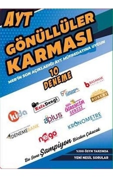 AYT En Çok Satan 10 Farklı Deneme -  Gönüllüler Karması