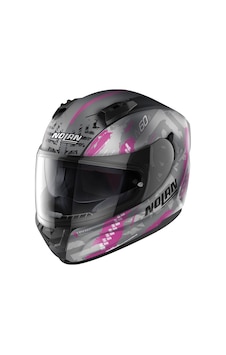 Nolan N60-6 Wheelspın 060 Kapalı Motosiklet Kaskı Gri - Pembe - Siyah Nolan N60-6 Wheelspın 060 Kapalı Motosiklet Kaskı Gri - Pembe - Siyah