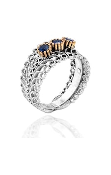 Safir Taşlı Telkari Gümüş Yüzük - 512675217 Safir Taşlı Telkari Gümüş Yüzük - 512675217
