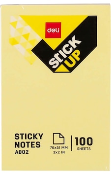 Deli Sticky Notes Yapışkanlı Not Kağıdı 76x51 Mm 100 Sayfa A00253 Deli Sticky Notes Yapışkanlı Not Kağıdı 76x51 Mm 100 Sayfa A00253