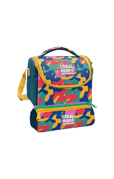Coral High Beslenme Çantası Ve Üç Gözlü Kalemlik Seti - Renkli Kamuflaj Desenli Unisex 37132 Sarı - Yeşil Coral High Beslenme Çantası Ve Üç Gözlü Kalemlik Seti - Renkli Kamuflaj Desenli Unisex 37132 Sarı - Yeşil
