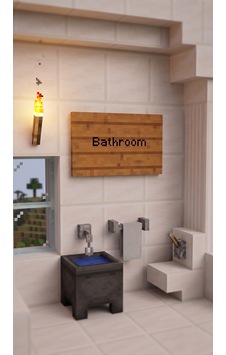 Minecraft Temalı Bathroom Ahşap Duvar Tabelası Dekoratif Gamer Odası Lavabo Kapı Süsü - Minecraft Temalı Bathroom Ahşap Duvar Tabelası Dekoratif Gamer Odası Lavabo Kapı Süsü -