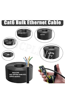 200 Metre Internet Kablosu Cat6 23awg Iki Kat Korumalı Ethernet Kablosu İç Dış Mekan Uyumlu 200 Metre Internet Kablosu Cat6 23awg Iki Kat Korumalı Ethernet Kablosu İç Dış Mekan Uyumlu