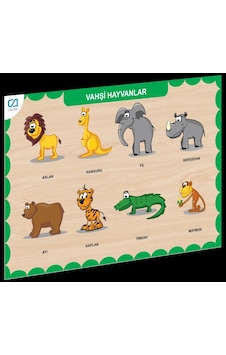 Caahs-3213 Ca Games Ahşap Vahşi Hayvanlar Bul-tak Caahs-3213 Ca Games Ahşap Vahşi Hayvanlar Bul-tak