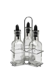 3 Lü Set Yağdanlık Takımı Cam Yağlık Sirkeli 200 Ml Gri 3 Lü Set Yağdanlık Takımı Cam Yağlık Sirkeli 200 Ml Gri