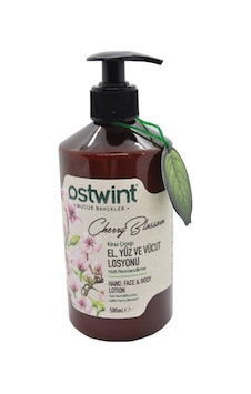 Ostwint Kiraz Çiçeği Özlü El Yüz ve Vücut Losyonu 500 ML Ostwint Kiraz Çiçeği Özlü El Yüz ve Vücut Losyonu 500 ML