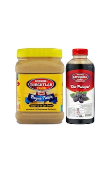 Bozkırlı Turgutlar Kepekli Beyaz Tahin 930 G + Dut Pekmezi 1 KG Bozkırlı Turgutlar Kepekli Beyaz Tahin 930 G + Dut Pekmezi 1 KG