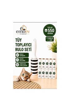 Tüy Toplayıcı Rulo Seti Mega Boy 11 Başlık / Toplam 550 Yaprak - Yüksek Yapışkanlı Kedi Köpek Tüyü, Koltuk Ve Kıyafet Temizleme Rulosu Tüy Toplayıcı Rulo Seti Mega Boy 11 Başlık / Toplam 550 Yaprak - Yüksek Yapışkanlı Kedi Köpek Tüyü, Koltuk Ve Kıyafet Temizleme Rulosu