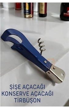 Multi Şişe Açacağı Tirbüşon Konserve Açacağı Clovis Kahverengi - Beyaz Multi Şişe Açacağı Tirbüşon Konserve Açacağı Clovis Kahverengi - Beyaz