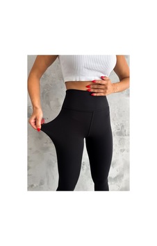 Gugus Kadın Yüksek Bel Geniş Kemer Detaylı Push Up Tayt Özel Dokulu Üretim Siyah Gugus Kadın Yüksek Bel Geniş Kemer Detaylı Push Up Tayt Özel Dokulu Üretim Siyah