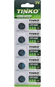 Tinko CR1620 3 V Blister Lityum Pil 5'li Tinko CR1620 3 V Blister Lityum Pil 5'li