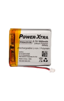 Power-Xtra Px663538 3.7V 1000 Mah Li-Polymer Pil Soketli/Devreli Power-Xtra Px663538 3.7V 1000 Mah Li-Polymer Pil Soketli/Devreli