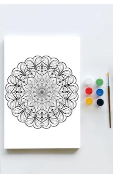 Pster21613 Mandala Tuval Kanvas Tablo Boyama Hobi Seti 16 40x60cm - Pster21613 Mandala Tuval Kanvas Tablo Boyama Hobi Seti 16 40x60cm -
